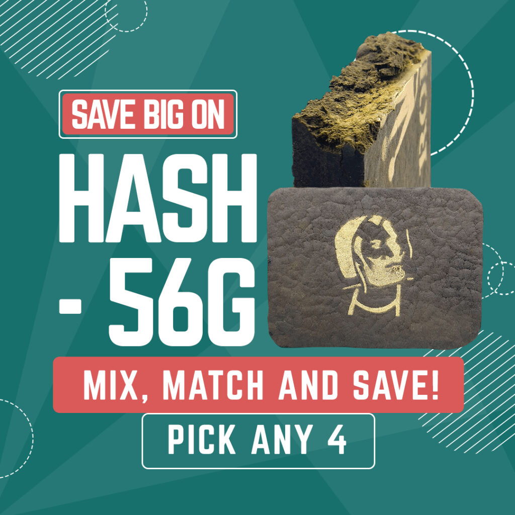 Assorted Hash – 56G – Mix & Match – Pick Any 4