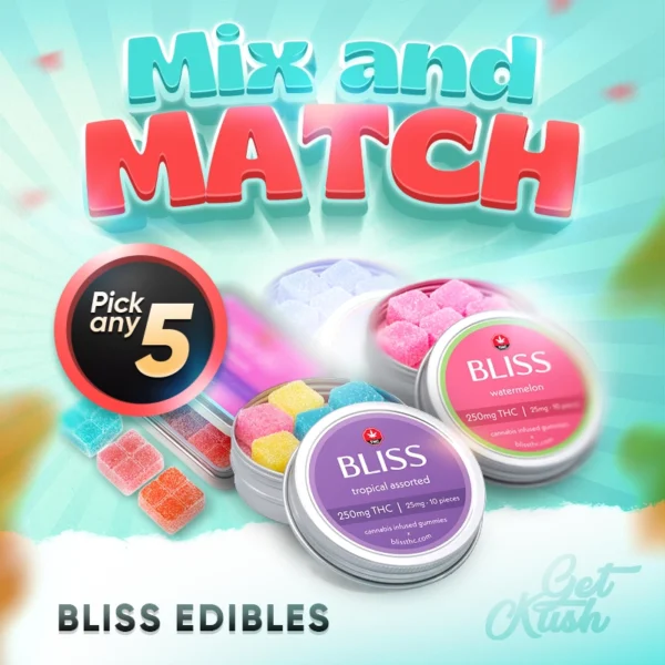 Bliss Edibles – Mix & Match – Pick Any 5